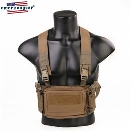 Emersongear D3CR Micro Chest Rig Mini Spiritus Airsoft Hunting Vest Military Army Carrier Vest Easy Armour W Mag Pouches 201214