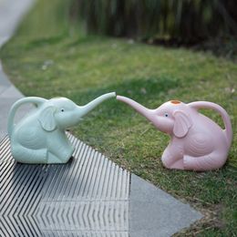 kids watering cans NZ - Irrigation Long Nozzle Lawn Watering Can PP With Handle Kids Tool Patio Cute Cartoon Elephant Outdoor Garden Plant Flower Home 201203