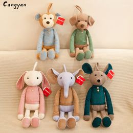 48cm Beautiful animals cartoon bunny dolls appease doll girls long legs elephant plush toy holiday gift LJ200914