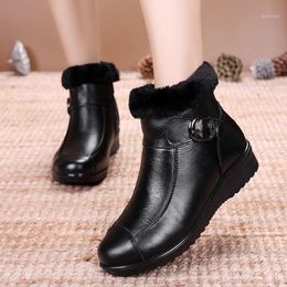 Women Winter Fur Warm Snow Boots Ladies Warm wool Ladies booties Ankle shoes Chunky Shoes plus size Casual Women Boots1
