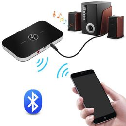 wireless aux transmitter UK - Bluetooth 5.0 Audio Receiver Bluetooth Transmitters 2 In 1 3.5mm AUX Wireless Music Adapter USB Dongle For Car Kit TV PC Headphone276d