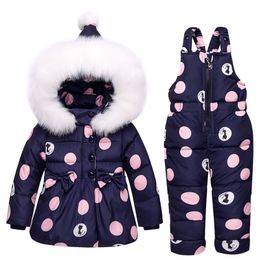 Children's Winter Jackets Kids Jacket For Girls Boys Warm Coats Hooded Snowsuits Child Outerwear Toddler Overalls Jumpsuit LJ201017