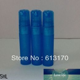 5ml Empty Perfume Bottle Plastic Spray Bottle Mini Small Sample Vials Parfum Packing Container Blue Free Shipping