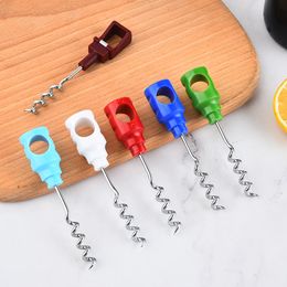 Bottle Opener Simple Practical Red Wine Plastic Screwdriver Home Creative Multi Function Corkscrew Wine Opener Car Kitchen Accessories DH9857