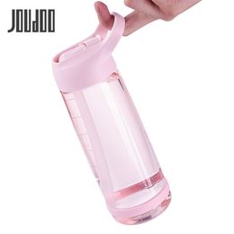 JOUDOO 1000ml Outdoor Water Bottle with Straw Sports Bottles Eco-friendly with Lid Hiking Camping Plastic 35 201221