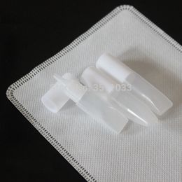 100pcs,3ML Transparent Oil Lotion Refillable Bottle Small Cosmetic Sample Container Travel Liquid Cream Fill Vials White Cap