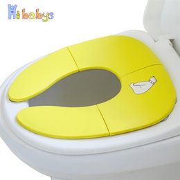 Portable Children's Pot Baby Potty Training Seat Folding Baby Toilet Seat For Kids Multifunction Child Travel Potty For Boy Girl 201117