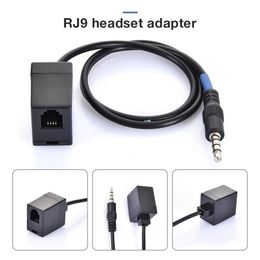 3.5MM RJ9 Telephone Wiring 4P4C Headset Converter Female Extension Phone Cable RJ9 To 3.5MM Female To Male Adapter