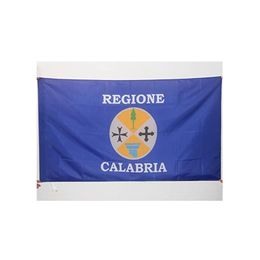 Calabria Flag Italian Region Flag 3' x 5' Double Sided Blue Pink Rainbow Flags Polyester with Brass Grommets LGBT