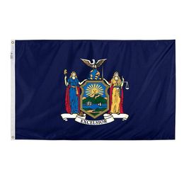 New York Flag State of USA Banner 3x5 FT 90x150cm State Flag Festival Party Gift 100D Polyester Indoor Outdoor Printed Hot selling