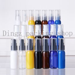 100pcs 30ml empty brown cream pump plastic containers,small cosmetic lotion bottle,cosmetic packaging,travel jar