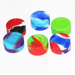 silicone wax containers jars dab boxes 3ml 5ml 6ml 7ml 10ml 22ml round ball square acrylic holder storage dabber tool vaporizer