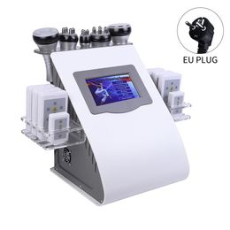 FreeShipping 6 in 1 Vacuum Laser Radio Frequency RF 40K Cavi Lipo Ultrasonic Liposuction Cavitation Machine For Spa