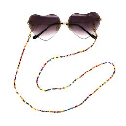 New Special Colourful Design Eyeglasses Chain Artificial Rice Beads Link With Lobster Clasp All-Purpose Mask Chains