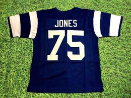Custom Football Jersey Men Youth Women Vintage 75 DAVID DEACON JONES Rare High School Size S-6XL or any name and number jerseys