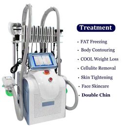 Newest Protable 7 in 1 cryolipolysis fat freeze Slimming Machine ultrasonic cavitation 40k ultrasound body shaping weight loss fat removal beauty salon equipment