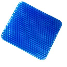 Elastic Gel Seat Cushion With Black Case Non-slip Comfortable Massage Seat Office Chair Health Care Pain Release Cushion 201026