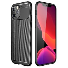 Carbon Fiber Case Soft TPU Non-Slip Thin Protective Cover Shockproof Bumper Drop Protection For iPhone 12 Mini,iPhone 12/12 Pro MAX