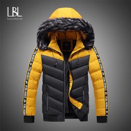 Winter Coat Men New Casual Thick Warm Waterproof Fur Hooded Parkas Jacket Men Autumn Outwear Coat Outfit Parkas Jackets Men 201028