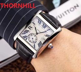 5A Luxury Mens Automatic Mechanical Watch 40mm Self-Winding Genuine Leather Tourbillon Top Model Fashion 5ATM Waterproof Square Dial Wristwatches reloj de lujo