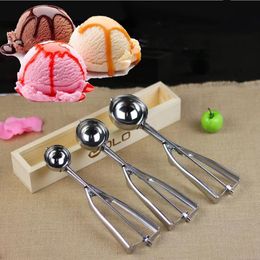 Ice Cream Scoops Fruit Cookies Round Ball Maker Spoon Stainless Steel Dig Ball Spoons Ice Cream Tools Kitchen Bar Tools Accessories ZGY118-1