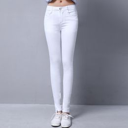 Lguc.H Classic Skinny Jeans Woman Stretch Tight Korean Jeans Fashion Jean Femme Teenage Girl Denim Womens Black White XS 25 201030