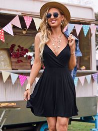 Surplice Neck Cami Dress SHE