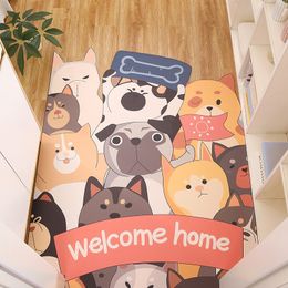 Doormat Entrance Dust-proof Door mat Carpet PVC Silk Loop Anti-Slip Floor Mat Mats For Outdoor Indoor Entrance Bathroom Rug 201116