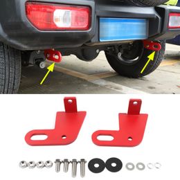Iron Car Rear Bumper Towing Trailer Hook,Red 2PC For Suzuki Jimny 2019 2020 Exterior Accessories