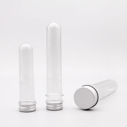 30pcs 30ml 40ml 100ml Aluminum Screw Cap Bottle With Plastic Stopper For Toner Cosmetic Container Mask test tube bottle