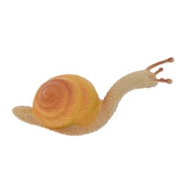 Lychee Life 2pcs Artificial Snail Model PVC Doll House Miniature Figurine Kawaii Sand Table Gardens Decoration C0125