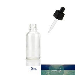 New 10ml Clear Glass Essential oil Bottle with childproof cap and tip dropper Eye Dropper Oil Drops Aromatherapy Packing Bottles