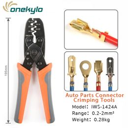 IWS-1424A Open Barrel Terminal Crimper Plier IWISS Tool for Molex Style Delphi AMP TYCO Terminals Crimper Open Barrel 24-14 AWG Y200321