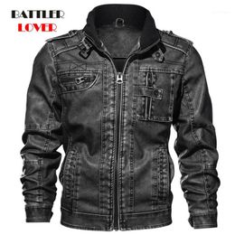 Chaqueta Biker De Cuero Para Hombre Xl Oferta Online | DHgate.com
