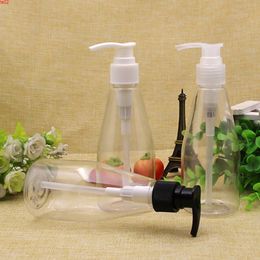 30pcs 200ml clear cosmetic PET bottles, empty shampoo lotion pump container plastic packaging with dispenser,shower gelbest qualtit