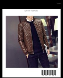 Men's Leather & Faux Wholesale-M--3XL Men's Jacket Menleather Jaqueta Couro Masculino Bomber Bikerleather Jackets For Men Skin Coat1