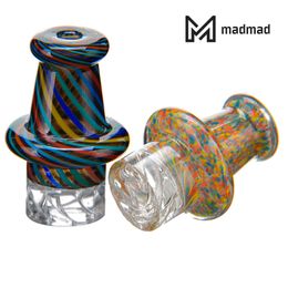 Colour Cyclone Riptide Carb Cap Smoking Accessories for Quartz Banger Nail High Borosilicate Glass for Bongs Pipes Smoke Oil Wax Rig