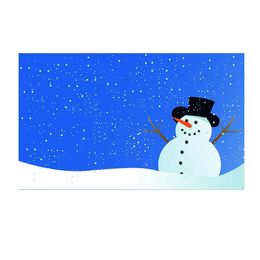 ShineSnow Lovely Cute Cartoon Christmas Snowman Winter Flag Double Stitched Flag 3x5 FT Banner 90x150cm Party Gift 100D Printed Hot selling!