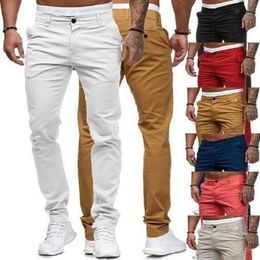 Cargo Pants Men's Casual Joggers Pants Solid Hip Hop Streetwear Cotton Trousers Male Fashion Slim Harem Pencil Pants