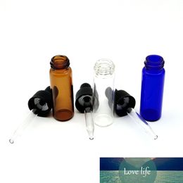 5pcs Mini 4ml Amber Perfume Glass Bottle Small Essential Oil Sample Tiny Portable Clear Vials