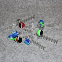 Hookah Mini Nectar Pipe Kit with Titanium Nail Quartz Tip 10mm 14mm Mini Glass Pipes oil rig