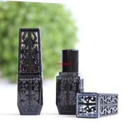 Empty Black Square Lipstick Tube Makeup Lip Gloss Tubes Containers Cosmetic Stick Bottle Balm 24PC/LOTshipping