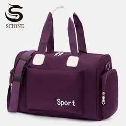 Duffel Bags Unisex Travel Bag Oxford Sports Yoga Handbags Large Luggage Solid Color Shoulder Portable Gym 2021 XA214M1
