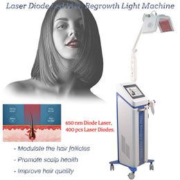 NEW Hair Growth 400 pcs 650nm Diode Laser Hairs Regrowth Machine Anti-hair removal Treatment Salon Equipment