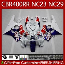 Body Kit For HONDA 400CC CBR400 RR NC23 CBR 400 RR CC NC29 88-99 Factory bue Bodywork 65No.5 CBR400RR 88 89 90 91 92 93 CBR 400RR 1988 1989 1990 1991 1992 1993 OEM Fairing