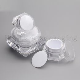20pcs 5g 10g 15g empty clear sample mask cream containers box plastic bottles jars for cosmetic packaging,empty tin