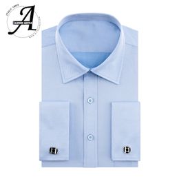 Alimens 13XL 8XL 7XL Big Size Slim Fit Male Casual Shirts Brand Camisa Masculina Long Sleeve French Cuff Dress Shirts For Men 201120