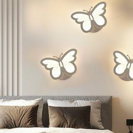 LED Wall lamp Butterfly AC110V 220V modern living room kids' room corridor Deco Sconce lights
