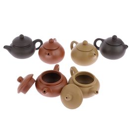 1Pc Purple Clay Finger Teapot Tea Pet Pocket Tea Set Ornaments Decoration kettle 2022 new year gift