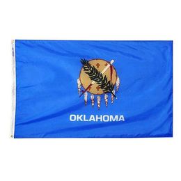 Oklahoma Flag State of USA Banner 3x5 FT 90x150cm State Flag Festival Party Gift 100D Polyester Indoor Outdoor Printed Hot selling